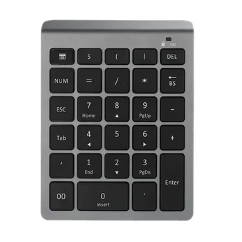 2.4GHz Wireless Numeric Keypad 28 Keys Numpad Digital Keyboard Number Pad for Accounting Teller Windows Android Tablet Laptop (G
2.4GHz Wireless Numeric Keypad 28 Keys Numpad Digital Keyboard Number Pad for Accounting Teller Windows Android Tablet Laptop (G