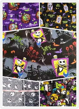 50*140cm Halloween terror Skeleton The Nightmare Before Christmas Cotton Fabric Patchwork diy Nursing Caps Boy shirt For Sewing
50*140cm Halloween terror Skeleton The Nightmare Before Christmas Cotton Fabric Patchwork diy Nursing Caps Boy shirt For Sewing