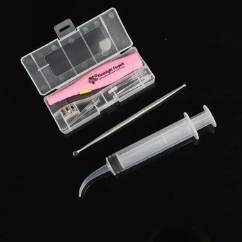 New Tonsil Stone Remover Tools LED Light Ear Wax Remover Stainless Steel Earpick With 3 Tips Irrigator Syringe Clean Care Tool
New Tonsil Stone Remover Tools LED Light Ear Wax Remover Stainless Steel Earpick With 3 Tips Irrigator Syringe Clean Care Tool