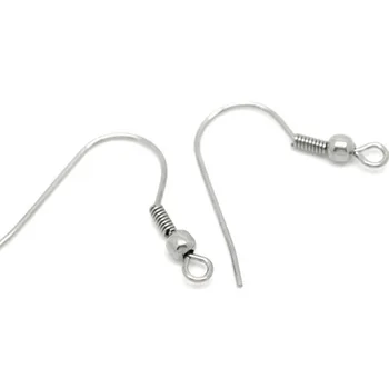 304 Stainless Steel Ear Wire Hooks Earring Findings Silver Color 23mm( 7/8") x 22mm( 7/8"), Post/ Wire Size: (21 gauge), 8 PCs
304 Stainless Steel Ear Wire Hooks Earring Findings Silver Color 23mm( 7/8") x 22mm( 7/8"), Post/ Wire Size: (21 gauge), 8 PCs