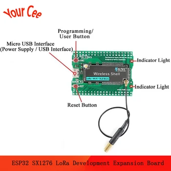 ESP32 SX1276 LoRa Development Expansion Board LoRAWAN WIFI Module 433-470MHZ 868-915MHZ Wireless Shell For Arduino with Antenna
ESP32 SX1276 LoRa Development Expansion Board LoRAWAN WIFI Module 433-470MHZ 868-915MHZ Wireless Shell For Arduino with Antenna