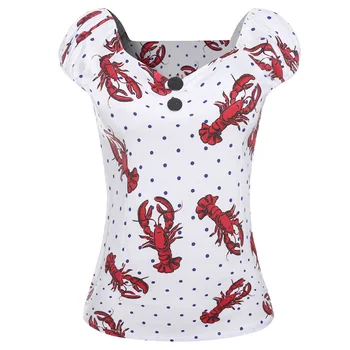 Women Floral Leaf Summer Retro Women T Shirt Cotton Casual Female Shirts 60s Vintage Button Tops 3 Colors New Arrivals 
Women Floral Leaf Summer Retro Women T Shirt Cotton Casual Female Shirts 60s Vintage Button Tops 3 Colors New Arrivals