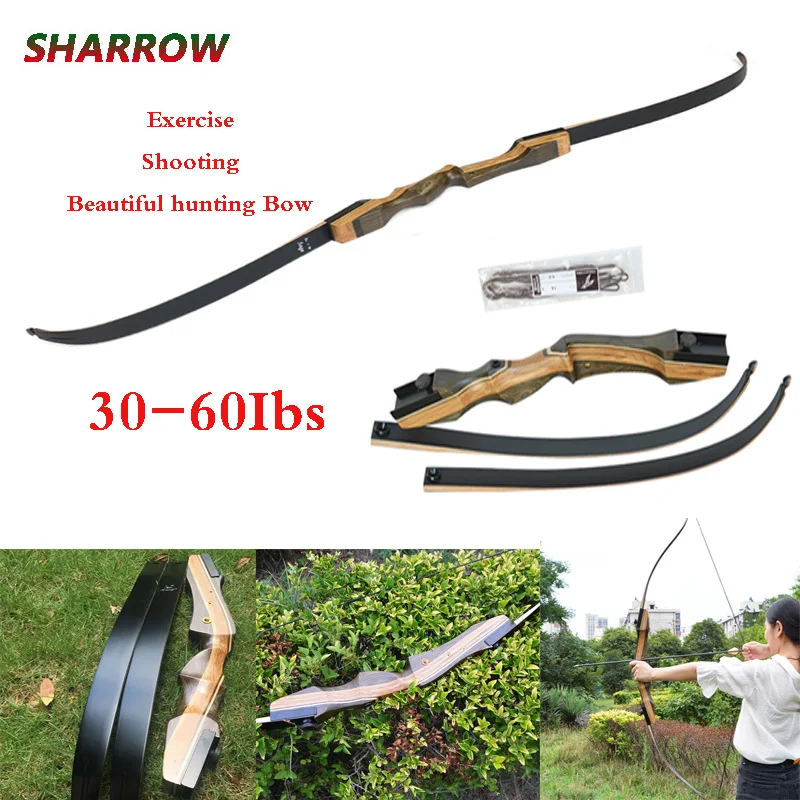 1 PCS Archery Recurve Bow 62 Inches 30-60Ibs For Hunting Shooting Practice Accessories
1 PCS Archery Recurve Bow 62 Inches 30-60Ibs For Hunting Shooting Practice Accessories