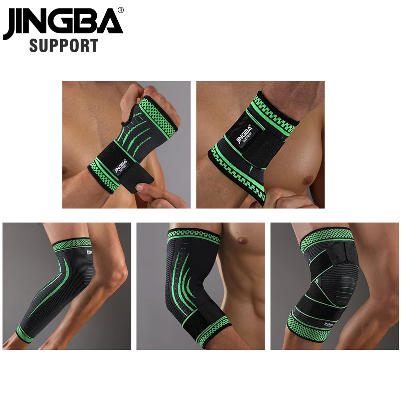 JINGBA SUPPORT 1PCS Nylon Bandage knee protector+wristband Support+ankle support+Elbow pads+hand guards+basketball knee Brace
JINGBA SUPPORT 1PCS Nylon Bandage knee protector+wristband Support+ankle support+Elbow pads+hand guards+basketball knee Brace
