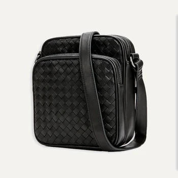 High-End Calf Leather Hand-Woven Shoulder Bag Men's Brand Shoulder Bag Business Leather Man Bag Casual Simple Large Capacity Bag
High-End Calf Leather Hand-Woven Shoulder Bag Men's Brand Shoulder Bag Business Leather Man Bag Casual Simple Large Capacity Bag