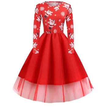 Womens Polyester Print Regular new style Womens Vintage Christmas Santa Claus Ladies Long Sleeves Dress Xmas Dress#45
Womens Polyester Print Regular new style Womens Vintage Christmas Santa Claus Ladies Long Sleeves Dress Xmas Dress#45