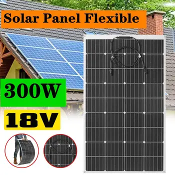 300W 18V Solar Panel Flexible Battery Charger Solar Cell Power Kit Complete Monocrystalline Mono Panel Waterproof Camping Roof
300W 18V Solar Panel Flexible Battery Charger Solar Cell Power Kit Complete Monocrystalline Mono Panel Waterproof Camping Roof