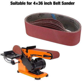 10 Pcs 4 x 36 Inch Aluminum Oxide Sanding Belts Heavy Duty Sanding Belts Multipurpose Abrasive Belts For Belt Sander 
10 Pcs 4 x 36 Inch Aluminum Oxide Sanding Belts Heavy Duty Sanding Belts Multipurpose Abrasive Belts For Belt Sander