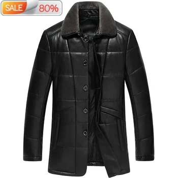 Genuine Winter Down Sheepskin Coat Men Leather Jacket Chaqueta Cuero Hombre C567A10361 B21115
Genuine Winter Down Sheepskin Coat Men Leather Jacket Chaqueta Cuero Hombre C567A10361 B21115