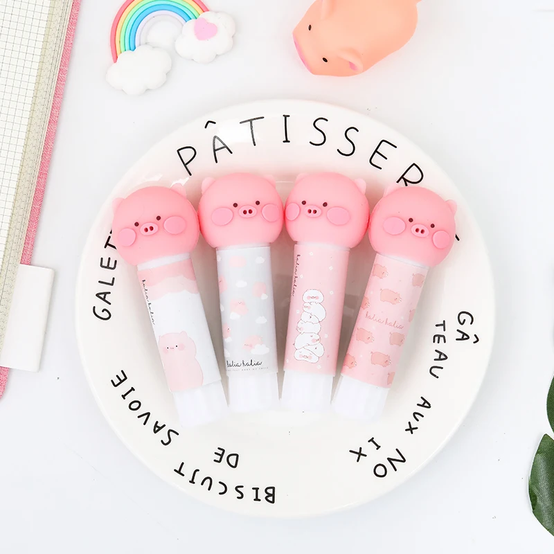 Kawaii Pink Pig Solid Glue Strong Pen-shaped Solid Students Use High Viscosity Handmade Glue Stick School Supplies Stationery
Kawaii Pink Pig Solid Glue Strong Pen-shaped Solid Students Use High Viscosity Handmade Glue Stick School Supplies Stationery