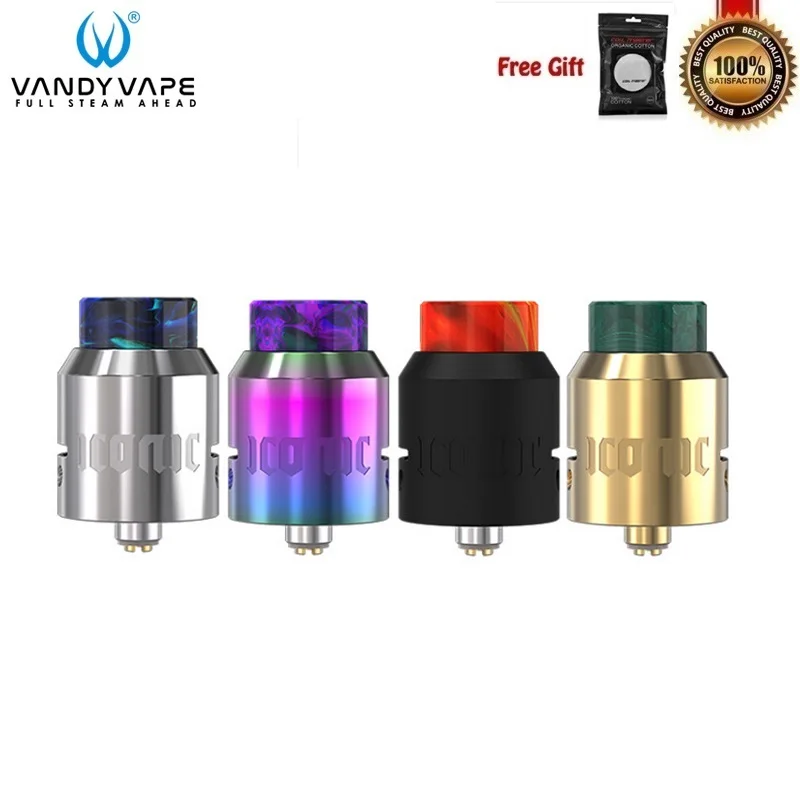 

Original Vandy Vape Iconic RDA Vape Tank VandyVape E-Cigarette Rebuildable Atomizer Side Bottom Airflow for 510 Thread Box Mod