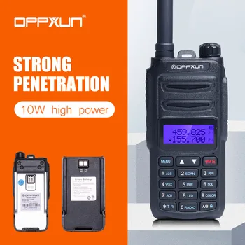 OPPXUN OPX-8R Walkie Talkie Portable Ham Radio Station Double Segment and Double Display Two Way Car Amateur Cb Radio Long Range
OPPXUN OPX-8R Walkie Talkie Portable Ham Radio Station Double Segment and Double Display Two Way Car Amateur Cb Radio Long Range