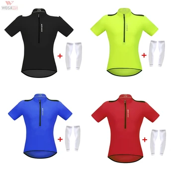 WOSAWE Motorcycle Jersey with Ice Fabric Arm Sleeves Set Summer Short Sleeve Racing Sports Jerseys Top Tees Motocross Short
WOSAWE Motorcycle Jersey with Ice Fabric Arm Sleeves Set Summer Short Sleeve Racing Sports Jerseys Top Tees Motocross Short