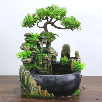 Newly Mini Desktop Fountain Waterfall Small Rockery Feng Shui Wheel Greenery Home Decoration Humidifier Desk Decor TE889
Newly Mini Desktop Fountain Waterfall Small Rockery Feng Shui Wheel Greenery Home Decoration Humidifier Desk Decor TE889