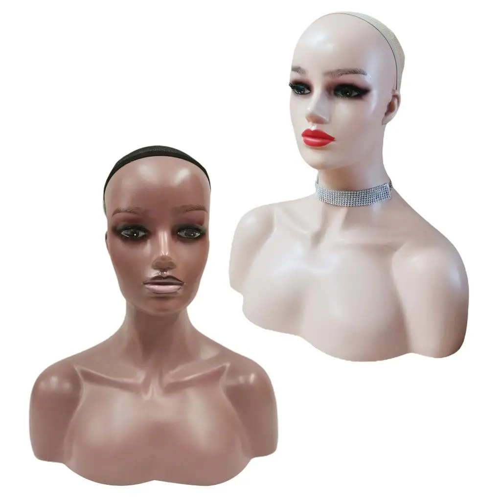 Fashion Mannequin Head With Shoulder Realistic Mannequin Head Model Pretty Female Mannequin Head Fashion Mannequin Head With Shoulder Realistic Mannequin Head Model Pretty Female Mannequin Head
