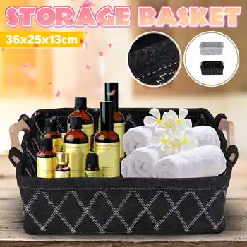 L/M/S Felt Home Storage Basket Sundries Books Magazines Organizer Box with Wood Handle
L/M/S Felt Home Storage Basket Sundries Books Magazines Organizer Box with Wood Handle