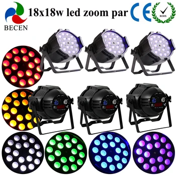 6pcs Tax Paid 18x18W RGBWA UV 6in1 Zoom par light with Powercon LED stage Par lights for dj club stage lighting
6pcs Tax Paid 18x18W RGBWA UV 6in1 Zoom par light with Powercon LED stage Par lights for dj club stage lighting
