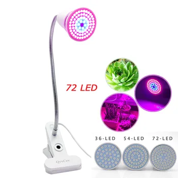 36 54 72 Led Plant Grow Light Bulb Growing Lamp for Plants with Desk Clip Holder Hydroponics for Flower Greenhouse Veg 110V 220V
36 54 72 Led Plant Grow Light Bulb Growing Lamp for Plants with Desk Clip Holder Hydroponics for Flower Greenhouse Veg 110V 220V