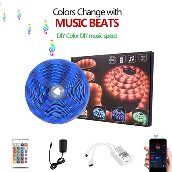 Smart WiFi LED Strip Lights 16.4FT Waterproof RGB 5050 LED Light Kit Work with Alexa Google Home IFTTT App Control Music Sync
Smart WiFi LED Strip Lights 16.4FT Waterproof RGB 5050 LED Light Kit Work with Alexa Google Home IFTTT App Control Music Sync