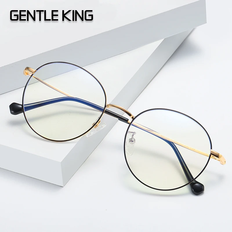 GENTLE KING Round Anti Blue Light Computer Glasses Men Women Spectacle Frame Gaming Eyewear for Men UV400 Blu-Ray Clear Glasses
GENTLE KING Round Anti Blue Light Computer Glasses Men Women Spectacle Frame Gaming Eyewear for Men UV400 Blu-Ray Clear Glasses