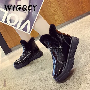 Winter Warm Shoes Woman White Snow Boots High Top Zipper 2019 Winter Velvet Fur Lady Casual Shoes Black Waterproof Ankle Boots
Winter Warm Shoes Woman White Snow Boots High Top Zipper 2019 Winter Velvet Fur Lady Casual Shoes Black Waterproof Ankle Boots