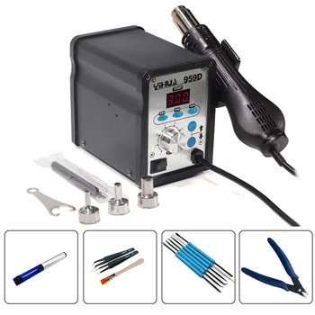 YIHUA 959D 220V LED Digital Display Hot Air Station SMD Soldering Station Constant Temperature Heat Gun Rework Station Solder
YIHUA 959D 220V LED Digital Display Hot Air Station SMD Soldering Station Constant Temperature Heat Gun Rework Station Solder