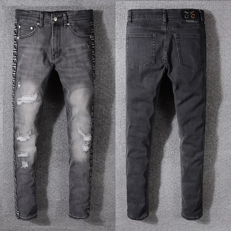 New Italy Style Men's Ankle Length Pants With Long Belt Distressed Washed Blue Denim Skinny Jeans Slim Trousers #3837#
New Italy Style Men's Ankle Length Pants With Long Belt Distressed Washed Blue Denim Skinny Jeans Slim Trousers #3837#