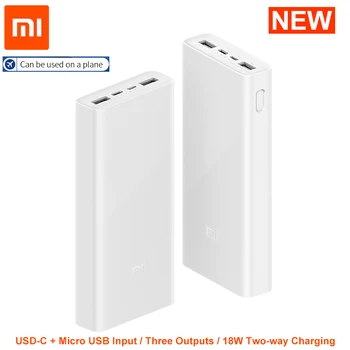 Xiaomi Power Bank 3 PLM18ZM 20000mAh 18W Two-way Quick Charge Type-C Micro Input Power Bank for iPhone 11 Pro XR X Phone Tablets
Xiaomi Power Bank 3 PLM18ZM 20000mAh 18W Two-way Quick Charge Type-C Micro Input Power Bank for iPhone 11 Pro XR X Phone Tablets