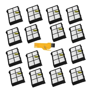 HEPA Filters Replacement Accessories for IRobot Roomba 800 Series 900 870 880 980,16 HEPA Filters+1x Cleaning Brush
HEPA Filters Replacement Accessories for IRobot Roomba 800 Series 900 870 880 980,16 HEPA Filters+1x Cleaning Brush