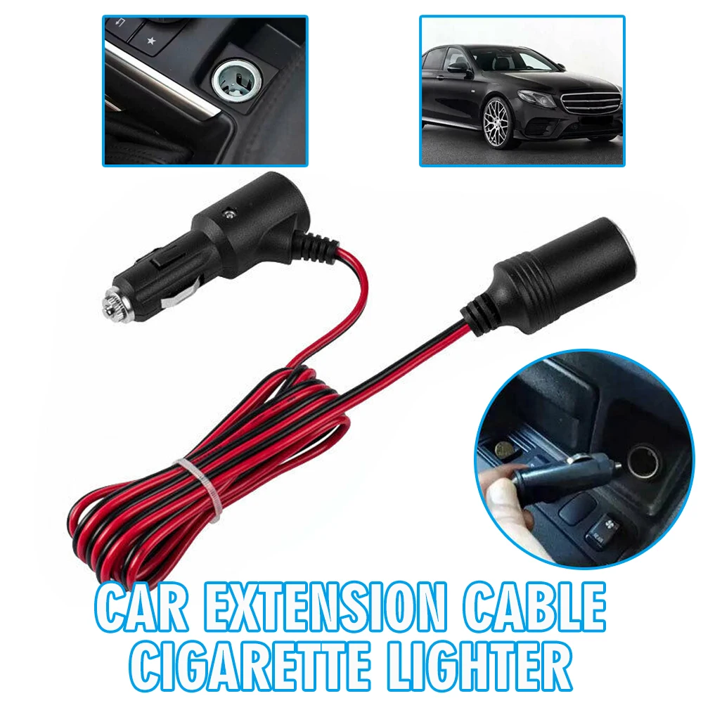 12V 24V 15A Car Extension Cable 2M Cigarette Lighter Cord Male And Female Socket Adapter | Автомобили и мотоциклы