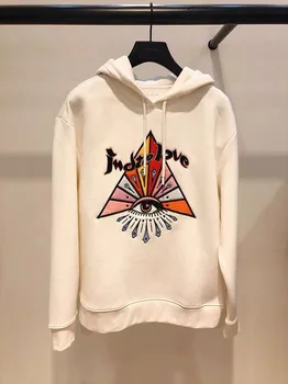 Women Hoodie 2020 Spring / Summer New Simple Letter Eyes Embroidery Drawstring Hooded Sweater Women
Women Hoodie 2020 Spring / Summer New Simple Letter Eyes Embroidery Drawstring Hooded Sweater Women
