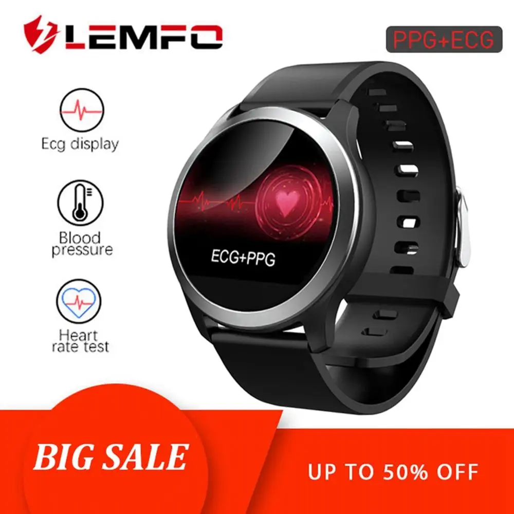 LEMFO ECG PPG Smart Watch Men IP68 Waterproof Heart Rate Blood Pressure Monitor Sport Smartwatch For Android IOS Women
LEMFO ECG PPG Smart Watch Men IP68 Waterproof Heart Rate Blood Pressure Monitor Sport Smartwatch For Android IOS Women