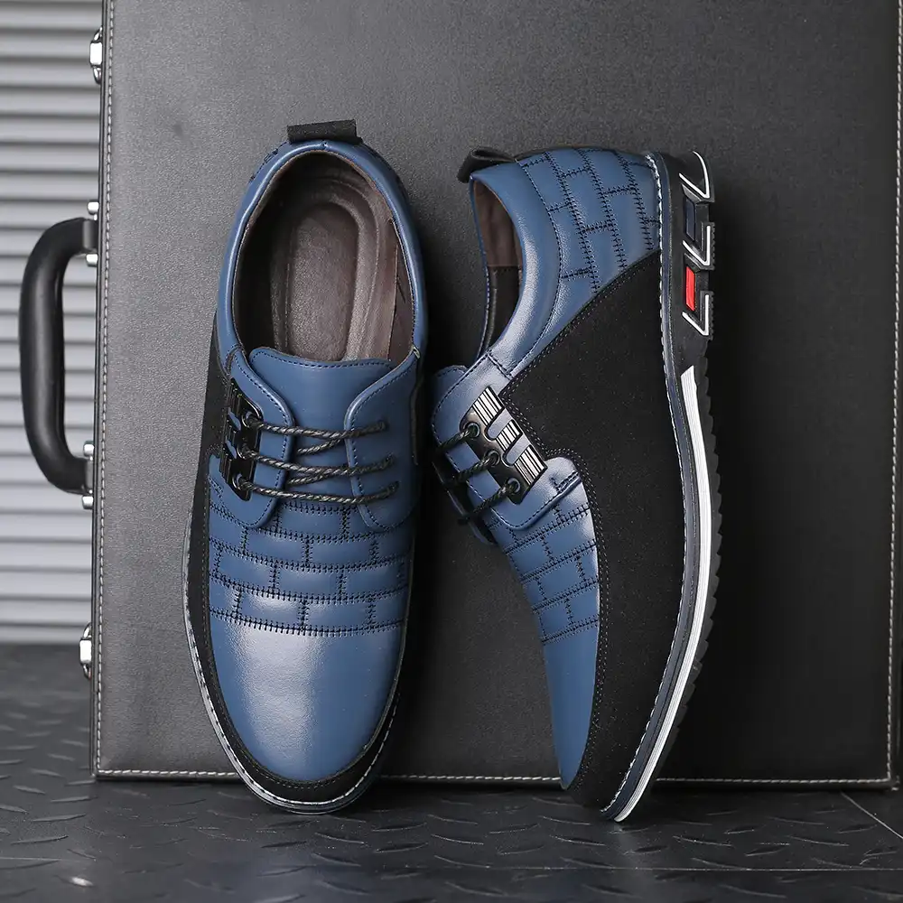 Hot Men Durable Leather Casual Shoes 