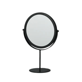 Standing Portable Metal Makeup Mirror Round Shape Desktop Vanity Mirror(Black)
Standing Portable Metal Makeup Mirror Round Shape Desktop Vanity Mirror(Black)