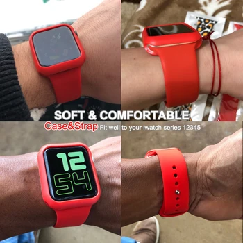 Gorgeous Protective Cover for iWatch 3 2 1 38MM 42MM Screen protector soft Case & strap for Apple Watch 5 4 40MM44 band correa
Gorgeous Protective Cover for iWatch 3 2 1 38MM 42MM Screen protector soft Case & strap for Apple Watch 5 4 40MM44 band correa
