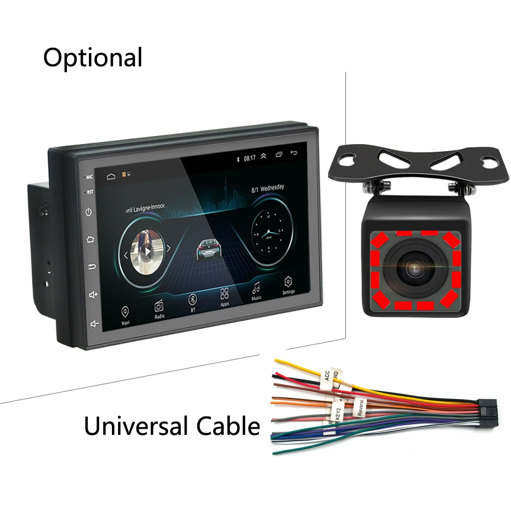 2 Din Android 8.1 Car Radio multimedia Player Universal GPS Navigation Bluetooth WiFi 2din Autoradio Stereo Audio camera dvr map
2 Din Android 8.1 Car Radio multimedia Player Universal GPS Navigation Bluetooth WiFi 2din Autoradio Stereo Audio camera dvr map