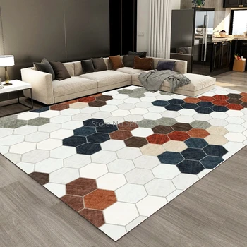 Modern Living Room Area Rugs Creative Honeycomb Geometric Kitchen Anti-Slip Floor Mat Hallway Balcony Bedroom Bedside Carpets
Modern Living Room Area Rugs Creative Honeycomb Geometric Kitchen Anti-Slip Floor Mat Hallway Balcony Bedroom Bedside Carpets