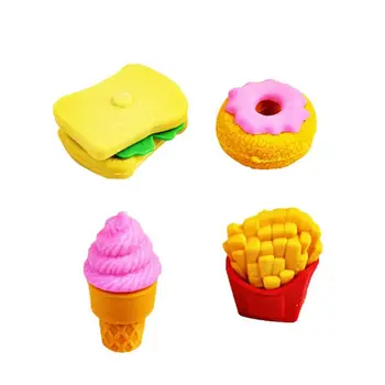 4pcs Cute Cartoon Foods Removable Erasers Creative Stationery Gift School Supplies Classroom Rewards for Kids Students
4pcs Cute Cartoon Foods Removable Erasers Creative Stationery Gift School Supplies Classroom Rewards for Kids Students