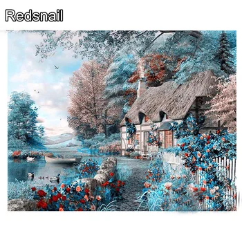 New diamond crafts Diamond Embroidery blue village landscape diamond diamond painting cross stitch home Murals decoration TT1686
New diamond crafts Diamond Embroidery blue village landscape diamond diamond painting cross stitch home Murals decoration TT1686