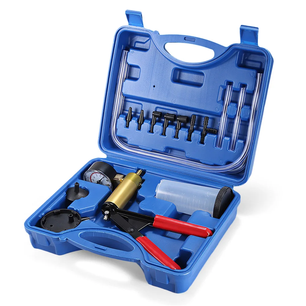 2 in 1 DIY Car Brake Fluid Bleeder Vacuum Pistol Pump Auto Manual Hand Held Tester Kit Vacuum Gauge
2 in 1 DIY Car Brake Fluid Bleeder Vacuum Pistol Pump Auto Manual Hand Held Tester Kit Vacuum Gauge