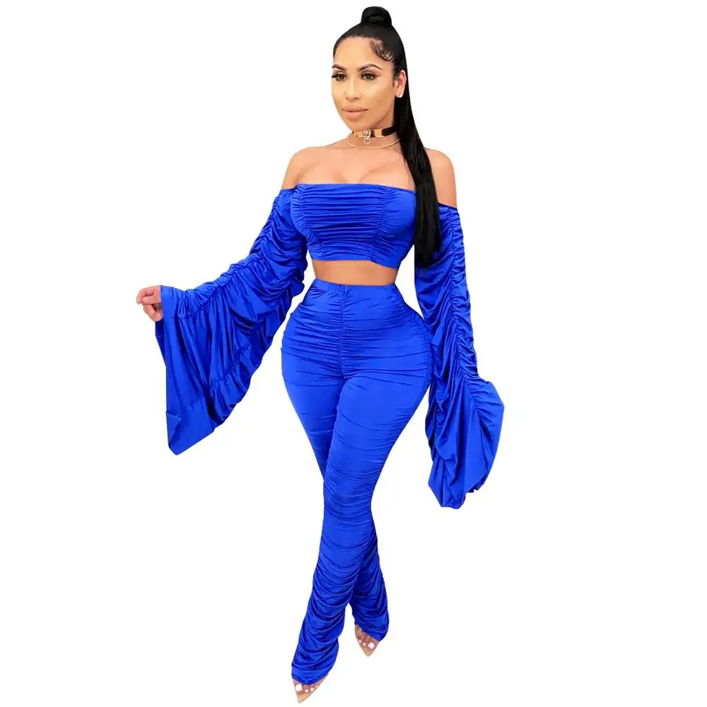 Adogirl Sexy Stacked Women Two Pieces Set Off Shoulder Flare Sleeve Crop Tops Ruched Pants Matching Set Party Club Women Set
Adogirl Sexy Stacked Women Two Pieces Set Off Shoulder Flare Sleeve Crop Tops Ruched Pants Matching Set Party Club Women Set