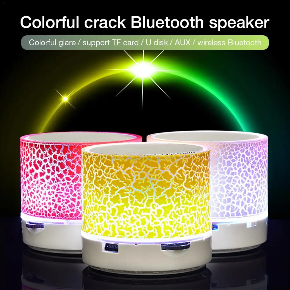 Cheap Wireless Bluetooth Colorful Light Small Crack Sound Speaker Audio Mobile Phone Mini Subwoofer Support TF Card/U Disk/AUX
Cheap Wireless Bluetooth Colorful Light Small Crack Sound Speaker Audio Mobile Phone Mini Subwoofer Support TF Card/U Disk/AUX