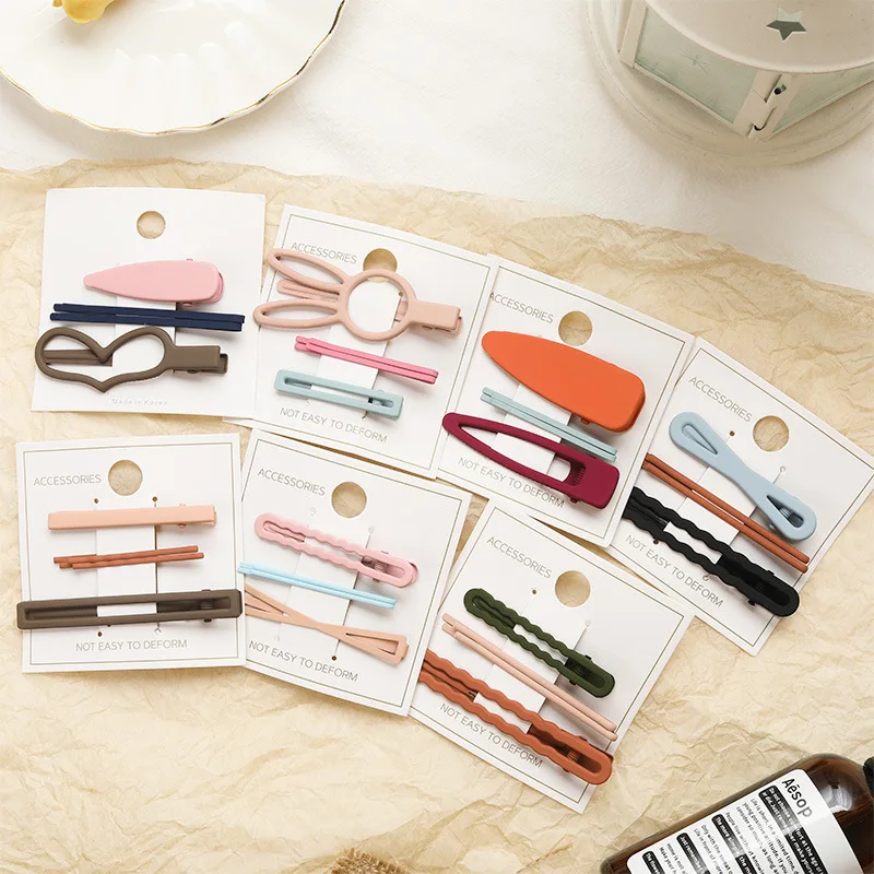 3 pcs Korean hairpin metal hollow duck beak clip one character clip simple and versatile traceless frosted bangs hairpin set
3 pcs Korean hairpin metal hollow duck beak clip one character clip simple and versatile traceless frosted bangs hairpin set