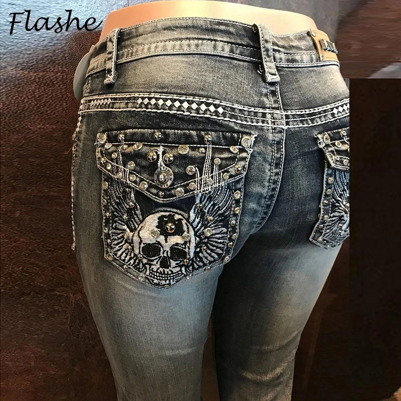 Женские облегающие прямые джинсы с высокой талией, брюки с декоративными бусинами и карманами, Офисная уличная одежда
Женские облегающие прямые джинсы с высокой талией, брюки с декоративными бусинами и карманами, Офисная уличная одежда