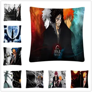 

Cartoon Grim Reaper Popular Anime Patterns Soft Short Plush Cushion Cover Pillow Case for Home Sofa Car Decor Pillowcase 45X45cm