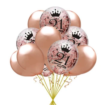 15pcs/set 12 Inch Rose Gold Transparent Latex Confetti Balloon 30th 40th 50th Year Old Happy Birthday Party Set Layout Decors
15pcs/set 12 Inch Rose Gold Transparent Latex Confetti Balloon 30th 40th 50th Year Old Happy Birthday Party Set Layout Decors