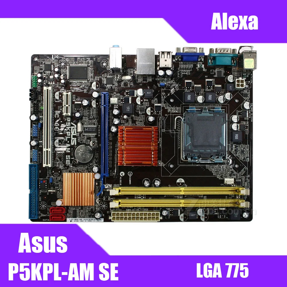 

Asus P5KPL-AM SE Desktop Motherboard G31 Socket LGA For 775 Core Pentium Celeron DDR2 4G u ATX BIOS Original Used Mainboard