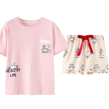 New Front Pocket Smart Casual Summer Homesuit Homeclothes Fashion Style Short Sleeve Short Pants Sleepwear Pajamas Set Printng
New Front Pocket Smart Casual Summer Homesuit Homeclothes Fashion Style Short Sleeve Short Pants Sleepwear Pajamas Set Printng