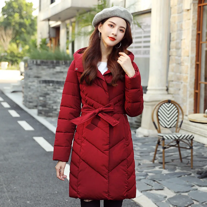 2019 New Style Fashion Slim Fit Mid-length down Jacket Cotton Overcoat Women's 
2019 New Style Fashion Slim Fit Mid-length down Jacket Cotton Overcoat Women's