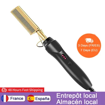 2 in 1 Electric Hot Comb Straightening Heat Pressing Comb Fast Heating Straightening Curling Hair Brush Hair Styling Appliance
2 in 1 Electric Hot Comb Straightening Heat Pressing Comb Fast Heating Straightening Curling Hair Brush Hair Styling Appliance